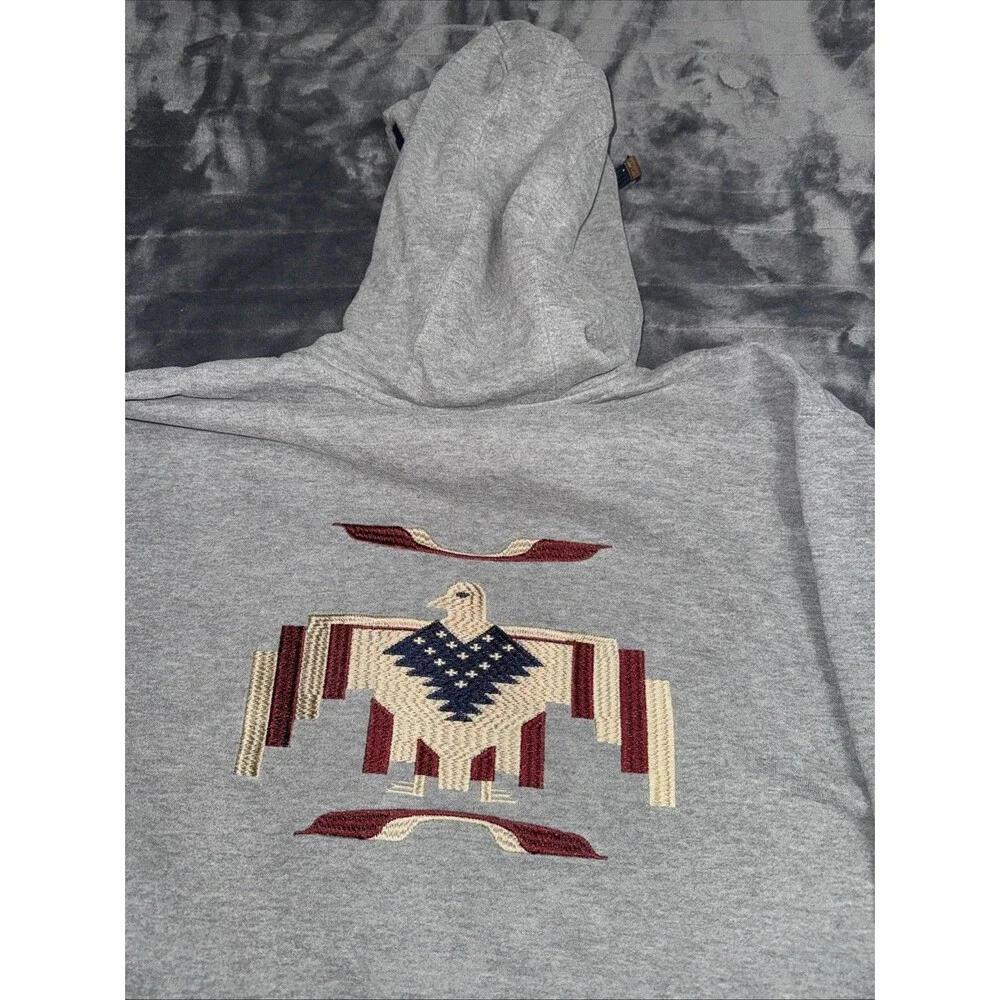 Ariat Ladies Heather Grey Thunderbird Chimayo Hoodie Size XXLarge Nice